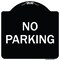 Signmission Designer Series Sign-No Parking, Black & White Heavy-Gauge Aluminum, 18" x 18", BW-1818-9814 A-DES-BW-1818-9814 - alternate 1